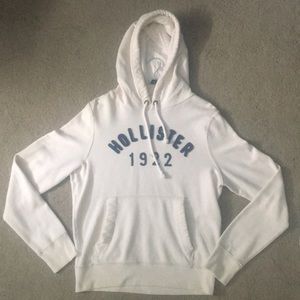 Dude’s Hollister White Hoodie Large